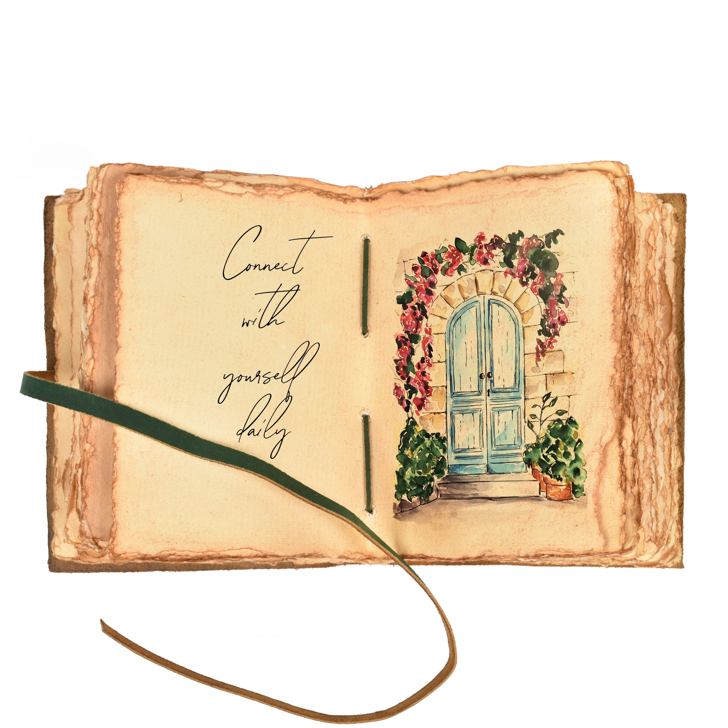 Christian Leather Journal- Green