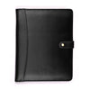 Portfolio Professional Organizer – Carbon Leather Padfolio Resume Folder for A4 Letter Pad with Pen Holder, Business Card Slots & Writing Pad – Ideal for Men & Women