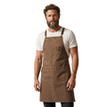 Canvas Cross-Back Work Apron for Men - Brown