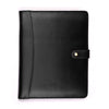 Portfolio Professional Organizer – Carbon Leather Padfolio Resume Folder for A4 Letter Pad with Pen Holder, Business Card Slots & Writing Pad – Ideal for Men & Women