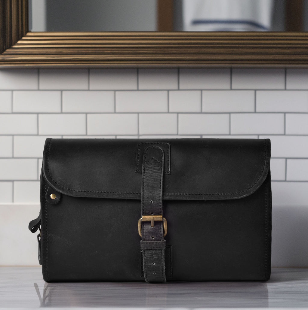 Hanging Toiletry Bag for Travel - Black
