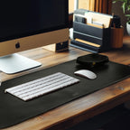 Leather Village tan real leather desk mat for laptop desk