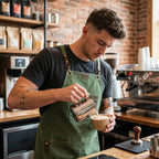 Canvas Cross-Back Work Apron for Men - Green