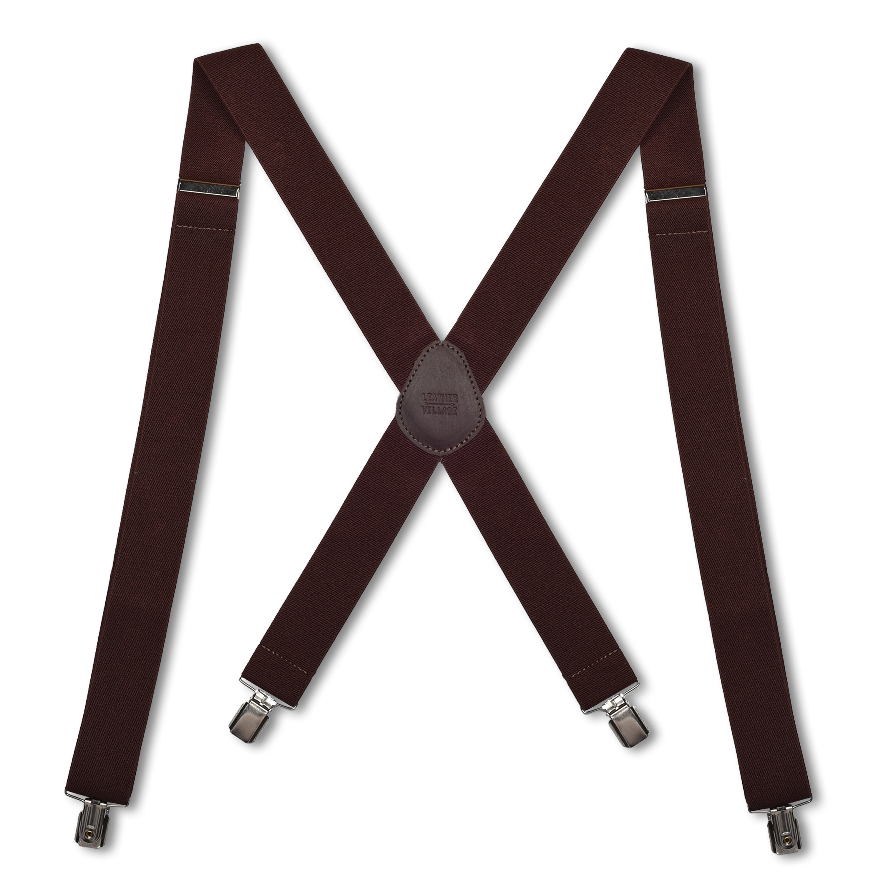 Adjustable Suspenders for Men & Women X-Back Elastic Braces with Strong Clips, Classic Style for Any Occasion