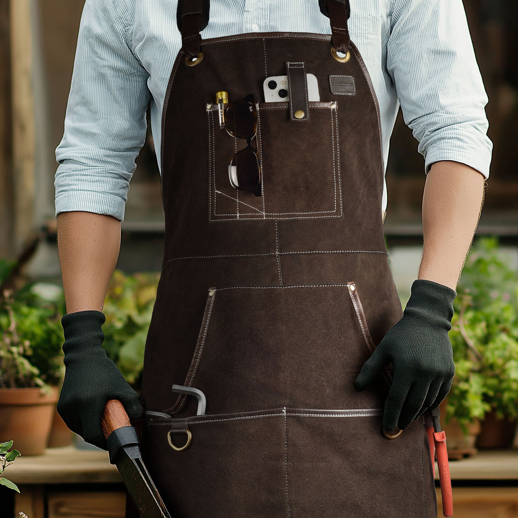 Brown Leather Tool Apron Leather Village