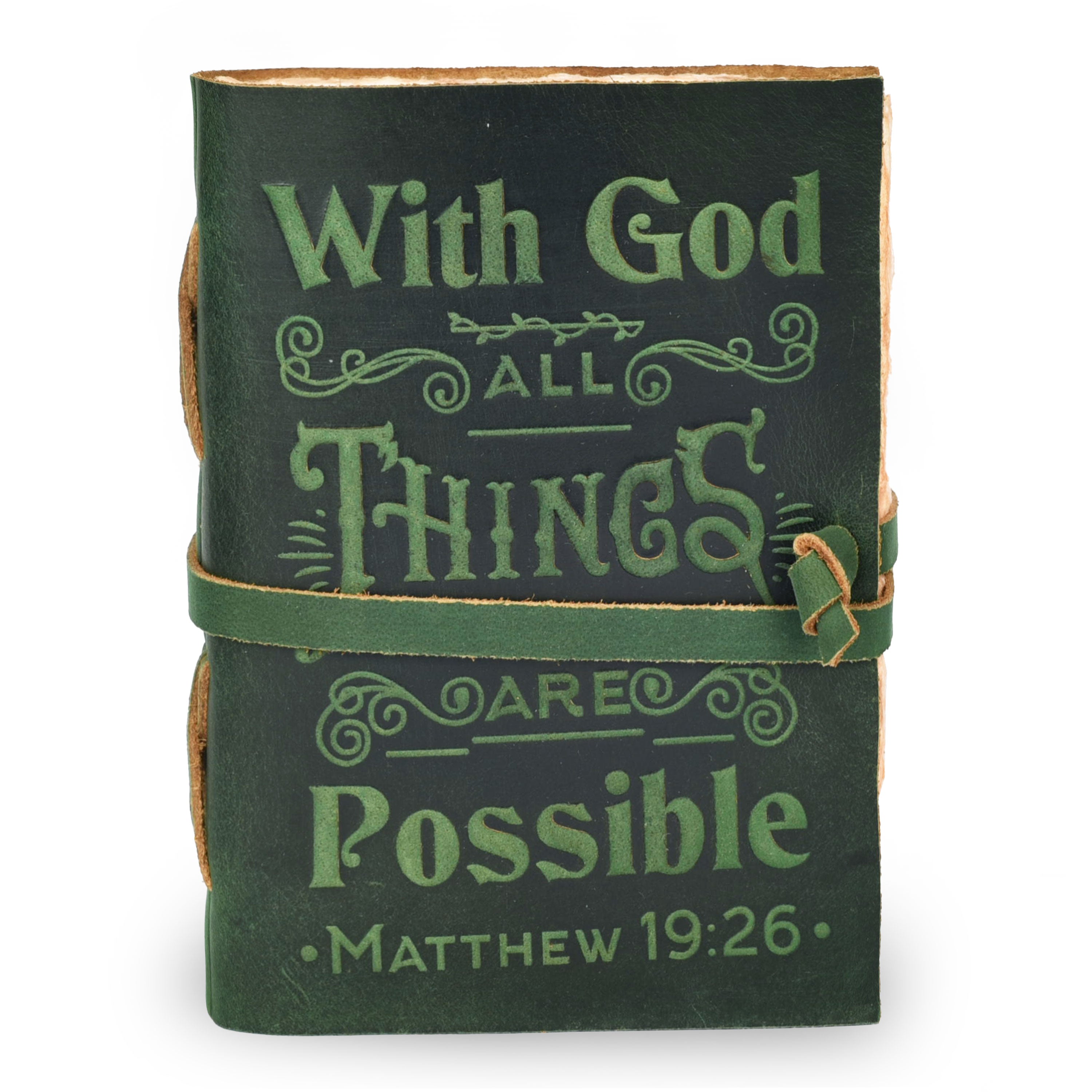 Christian Leather Journal- Green