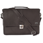 Leather Messenger Bag for Men & Women - Dark Brown