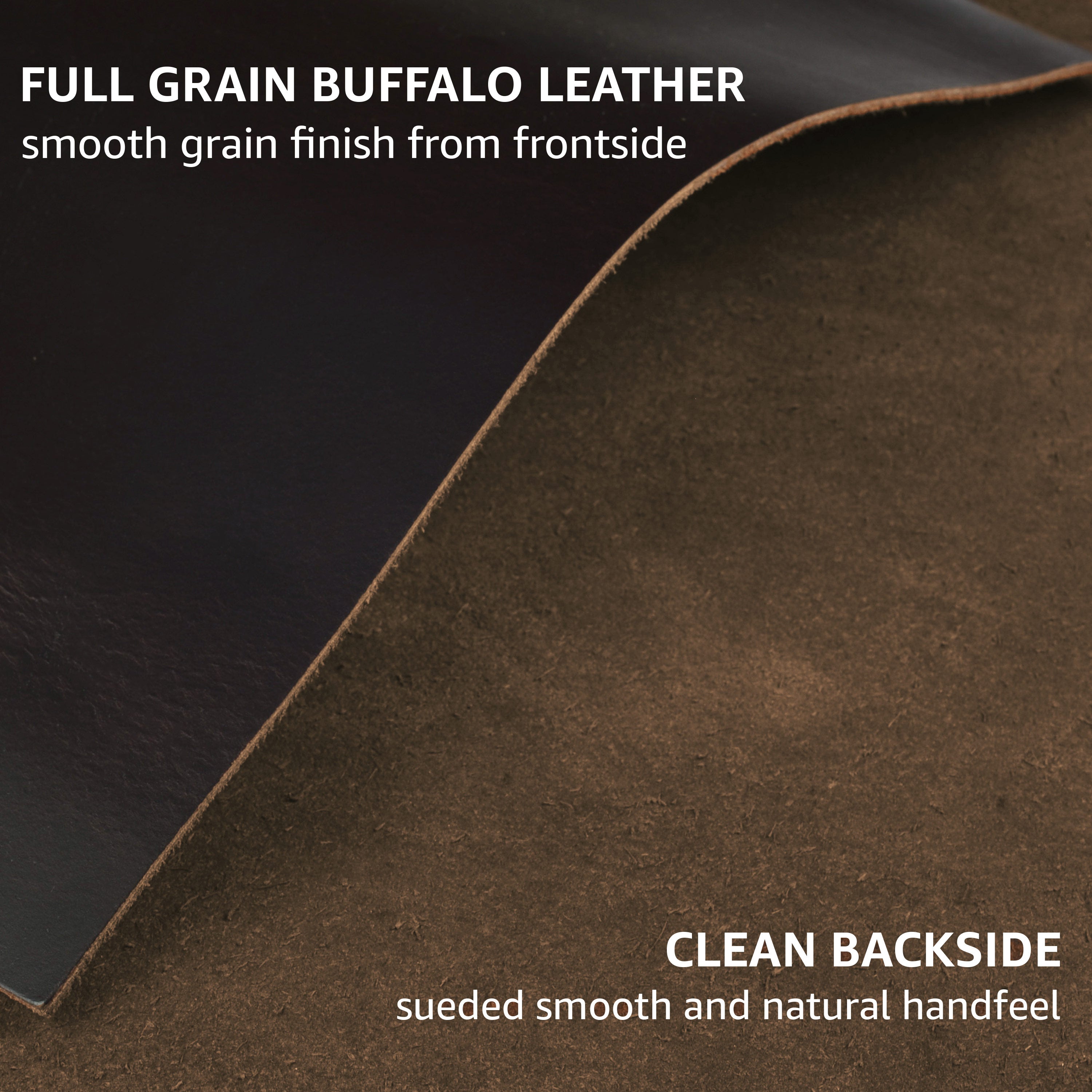 Genuine Leather Sheet - 12''x12'' Cowhide Leather for Crafts - 2mm Thick, Pack of 3 - Square Leather for Tooling, Wallet, Jewellery and DIY Projects