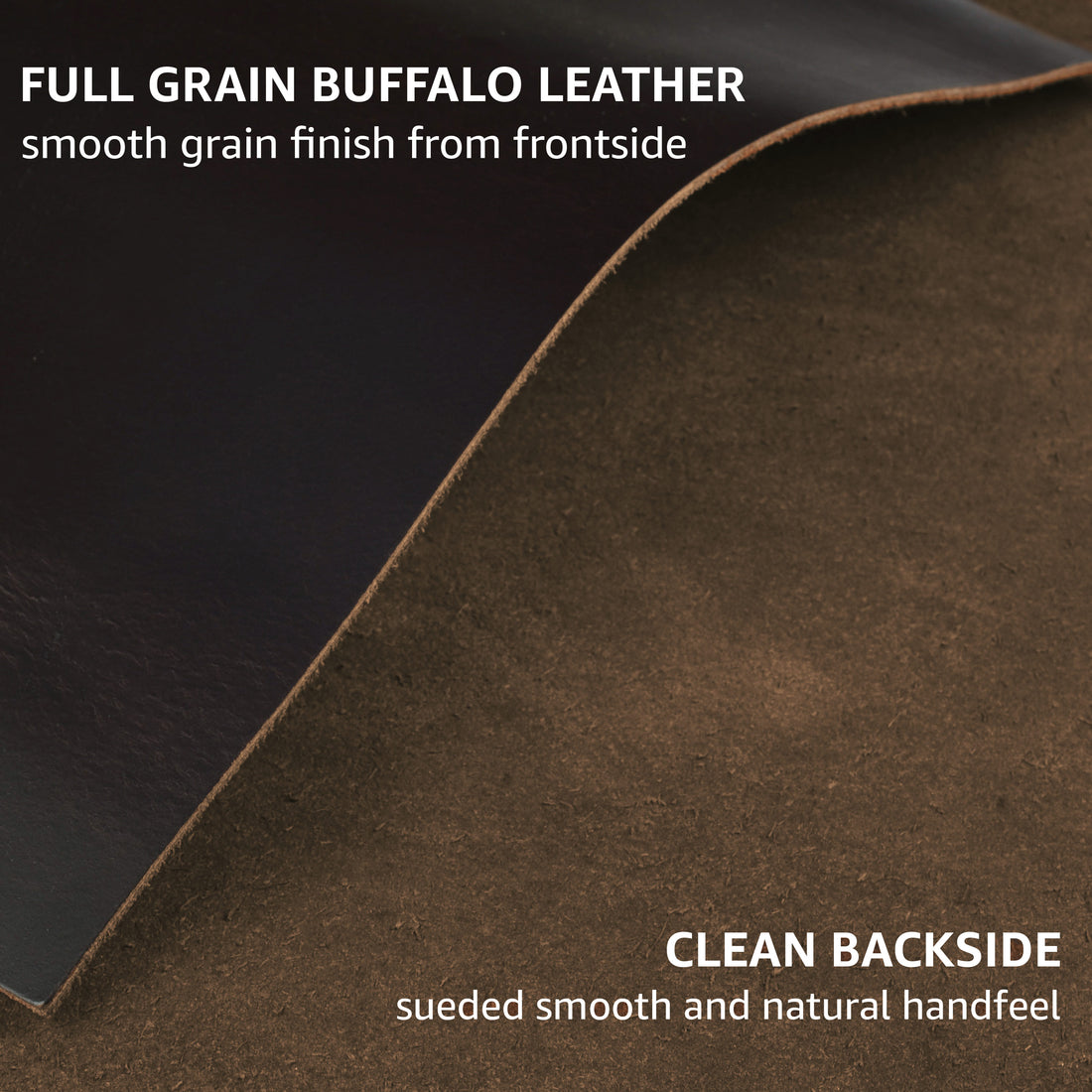 Genuine Leather Sheet - 12''x12'' Cowhide Leather for Crafts - 2mm Thick, Pack of 3 - Square Leather for Tooling, Wallet, Jewellery and DIY Projects