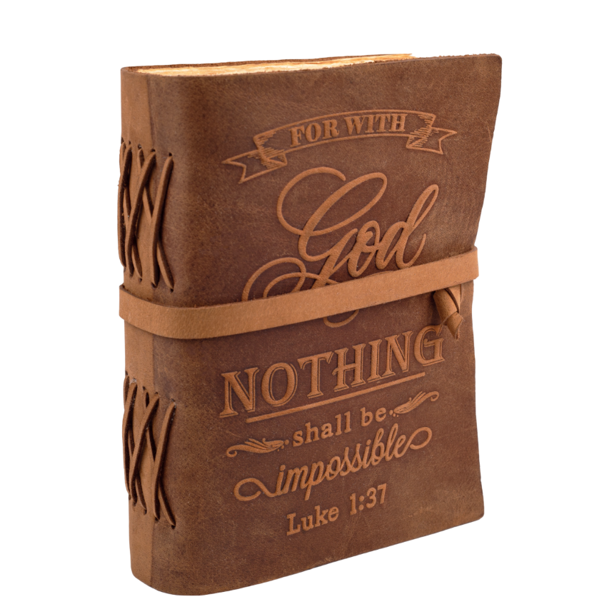 Leather Village crust leather scripture writing journal