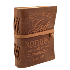 Leather Village crust leather scripture writing journal
