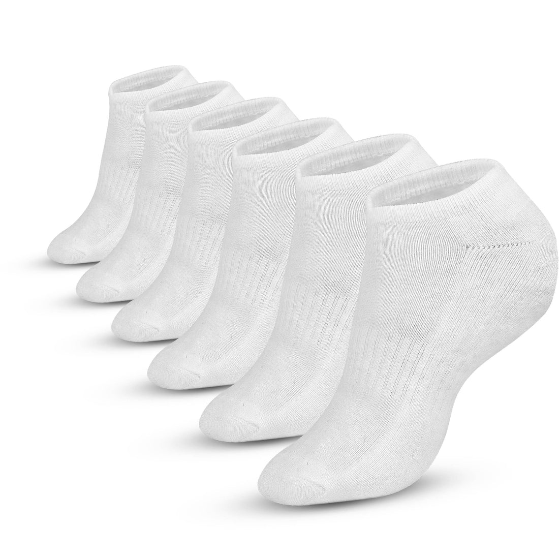 No Show Socks for Men & Women - Stylish Cotton Comfort Running Socks- Low Cut Ankle Length Anti Slip Socks Pack of 6