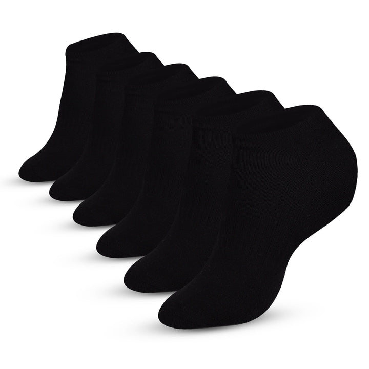 No Show Socks for Men & Women - Stylish Cotton Comfort Running Socks- Low Cut Ankle Length Anti Slip Socks Pack of 6