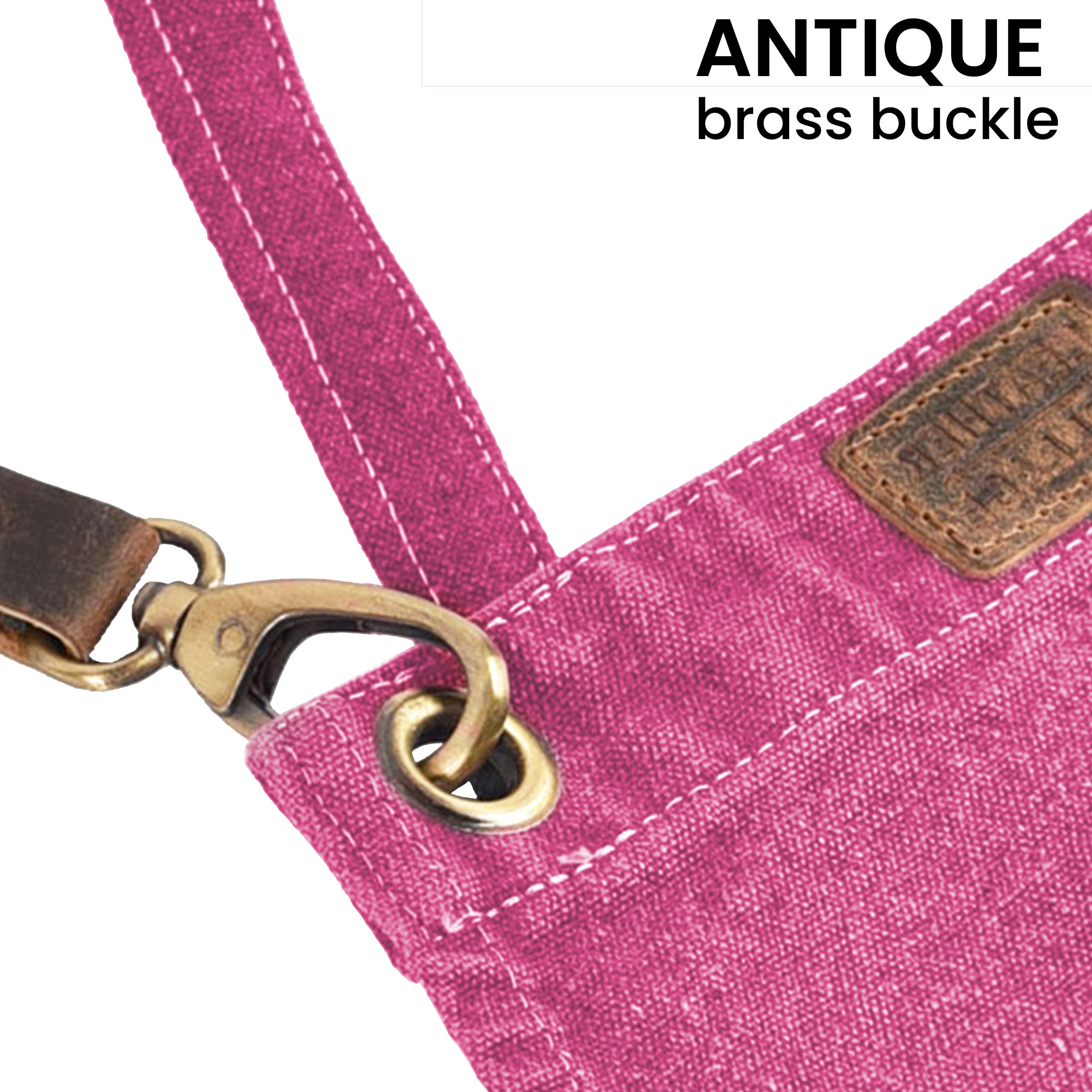 Chef Aprons for Men Women with Large Pockets, Cotton Canvas Cross Back Adjustable Work Apron, Size M to XXL