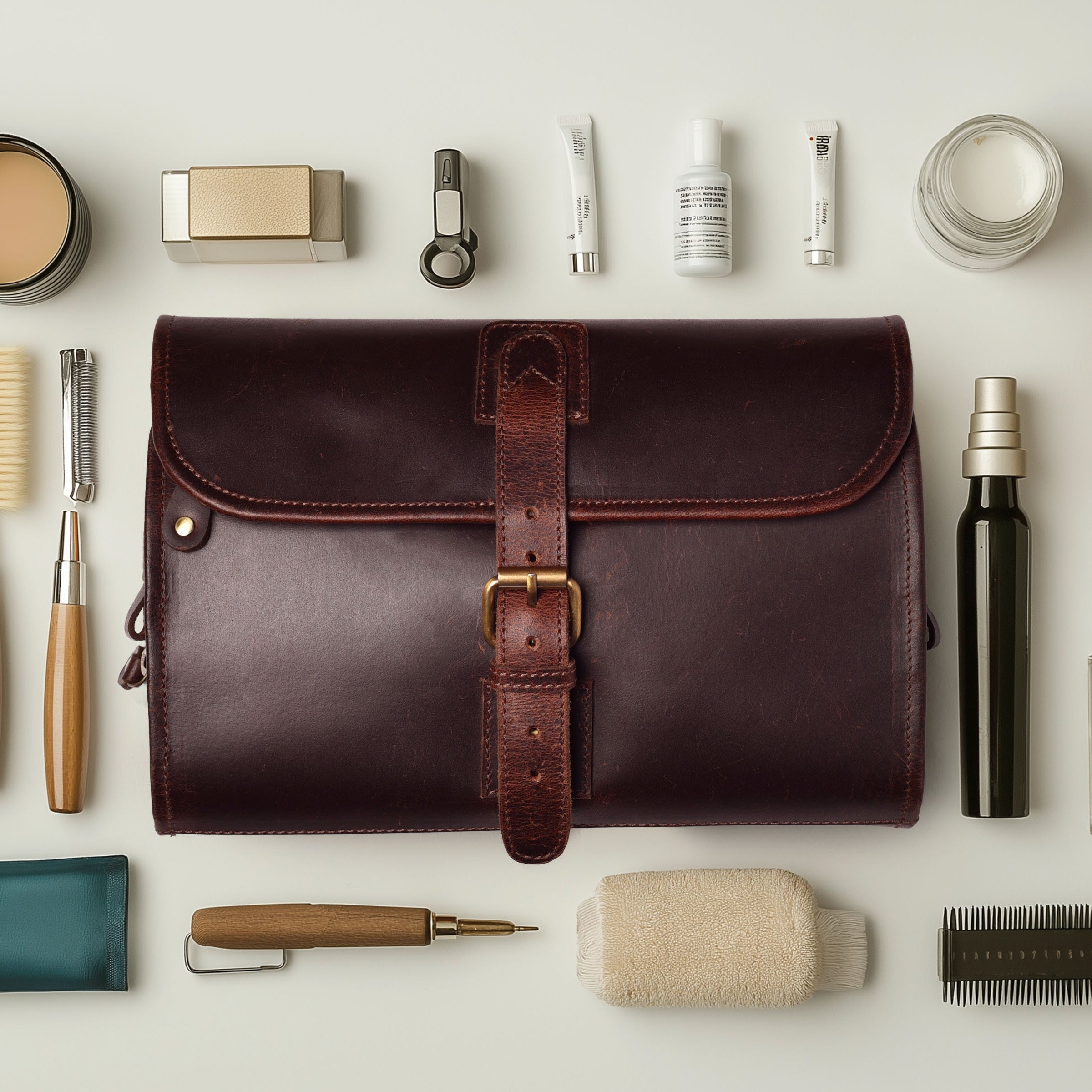 Hanging Toiletry Bag for Travel - Cherry