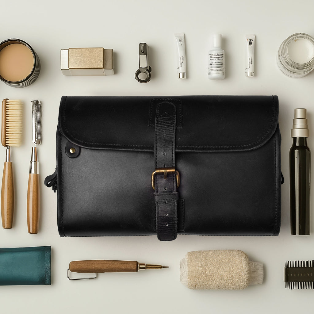 Hanging Toiletry Bag for Travel - Black