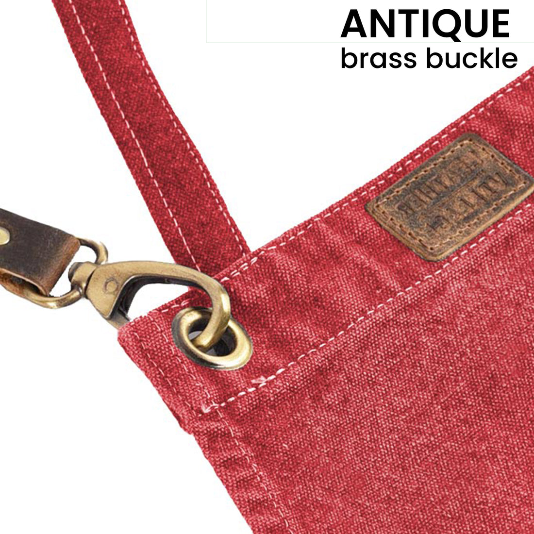 Chef Aprons for Men Women with Large Pockets, Cotton Canvas Cross Back Adjustable Work Apron, Size M to XXL