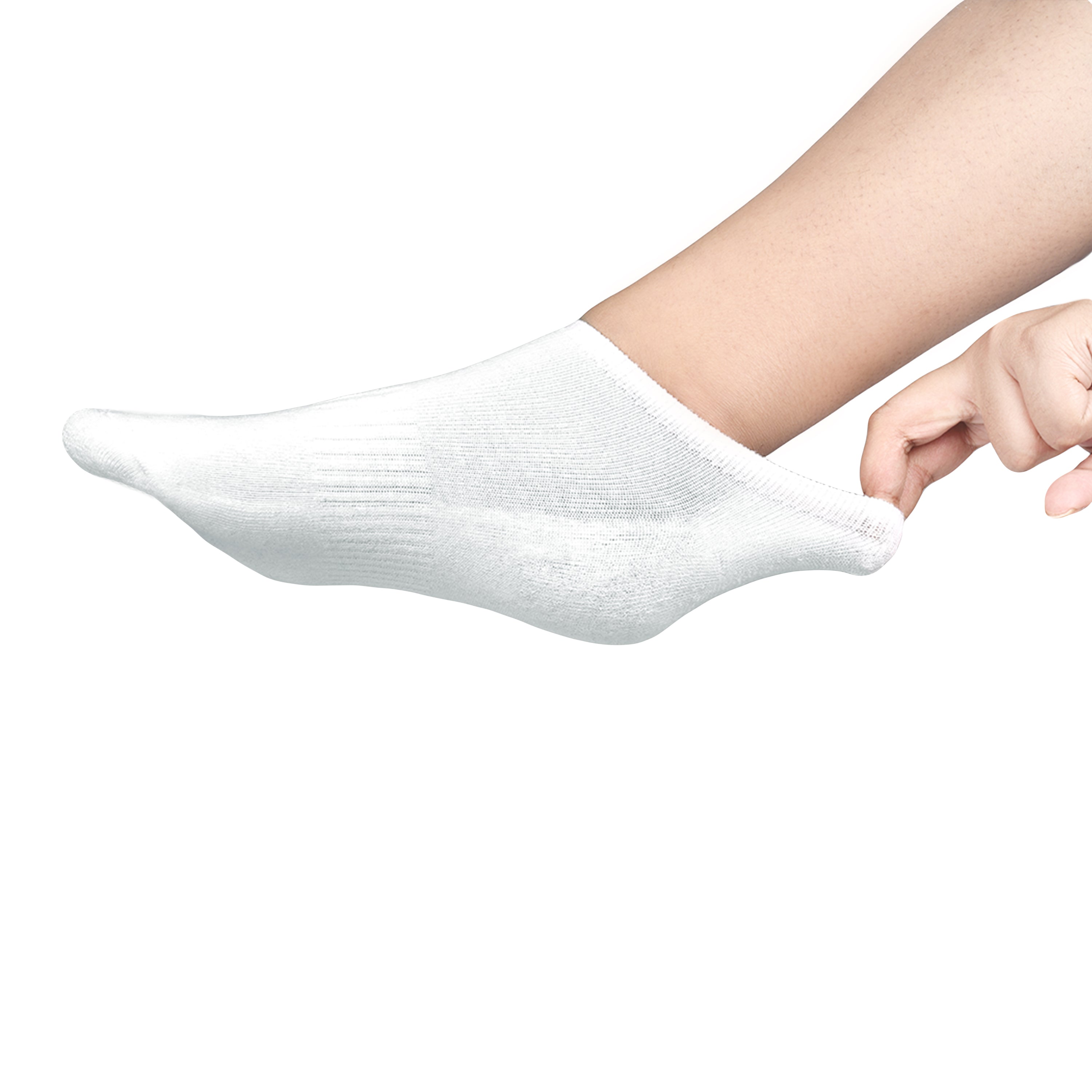 No Show Socks for Men & Women - White Dhampooh