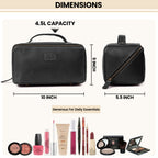 Leather Travel Cosmetic Bag for Women