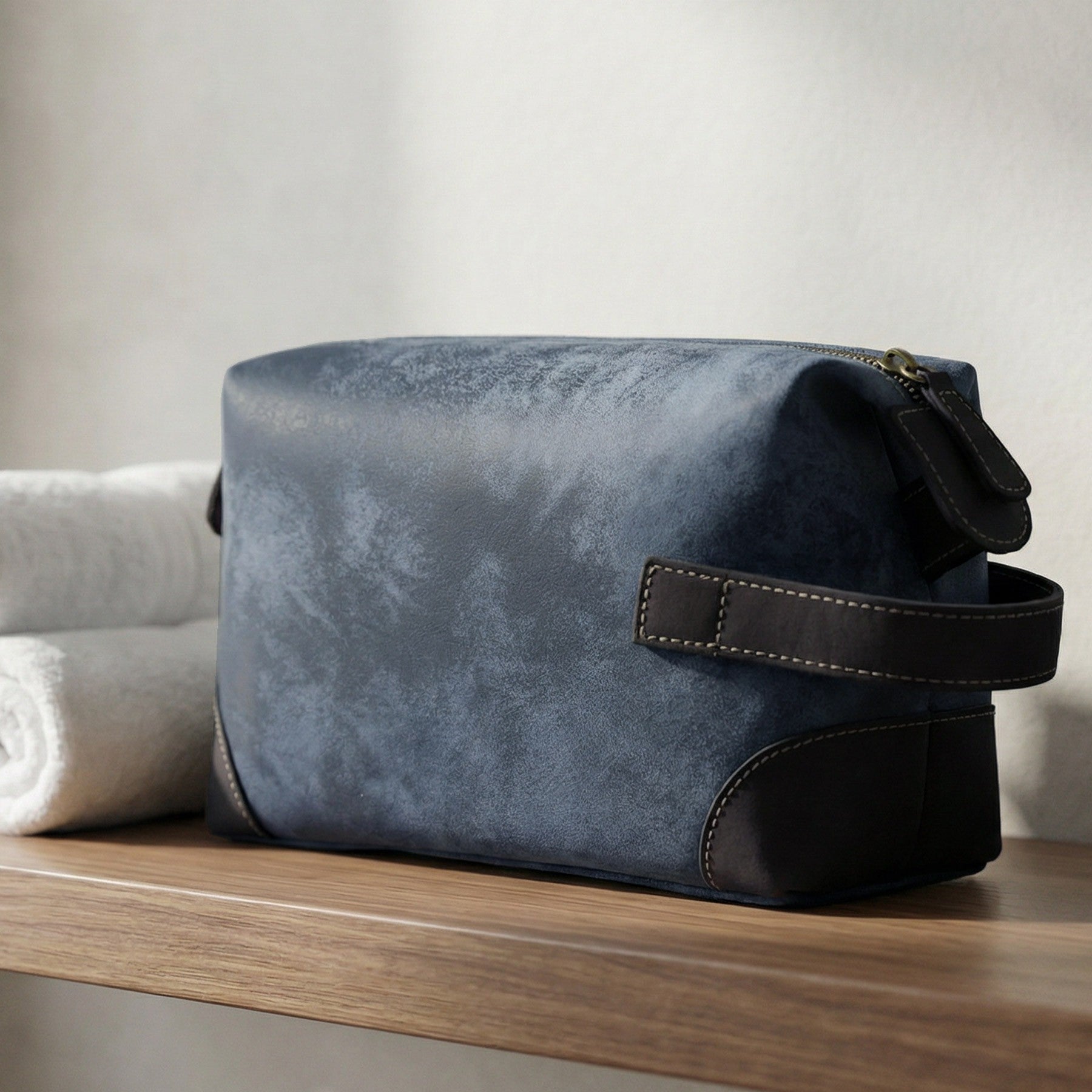 Leather Vintage Travel Toiletry Bag