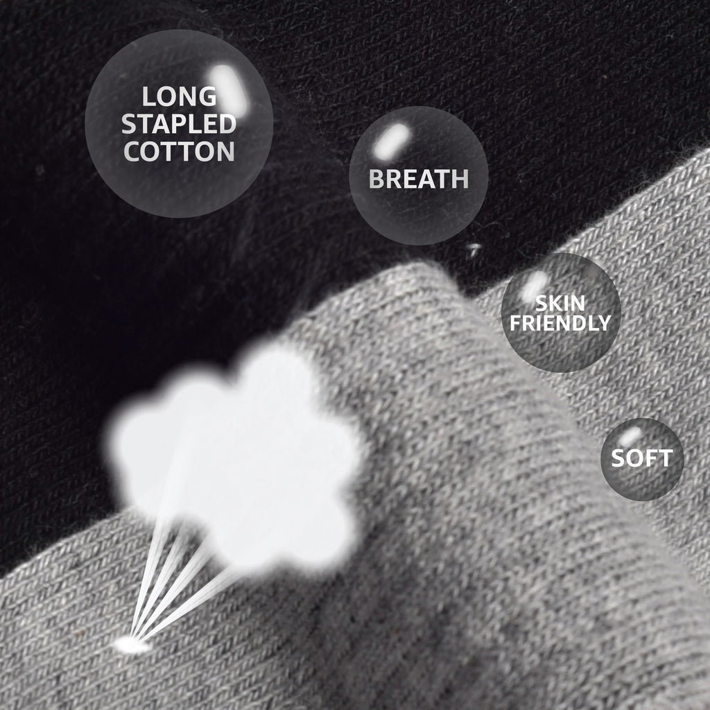 Athletic Socks - Pair of 6 - Black