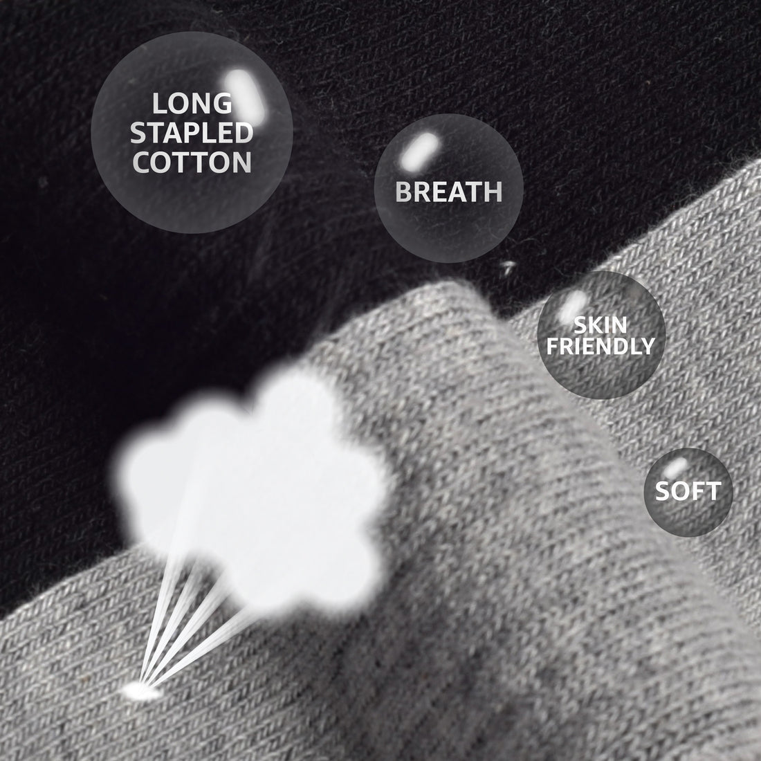 Athletic Socks - Anti-Slip Cushioned Crew, Breathable Comfort Running & Sport Socks for Men & Women, Large Pack of 6