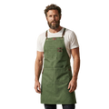 Canvas Cross-Back Work Apron for Men - Green