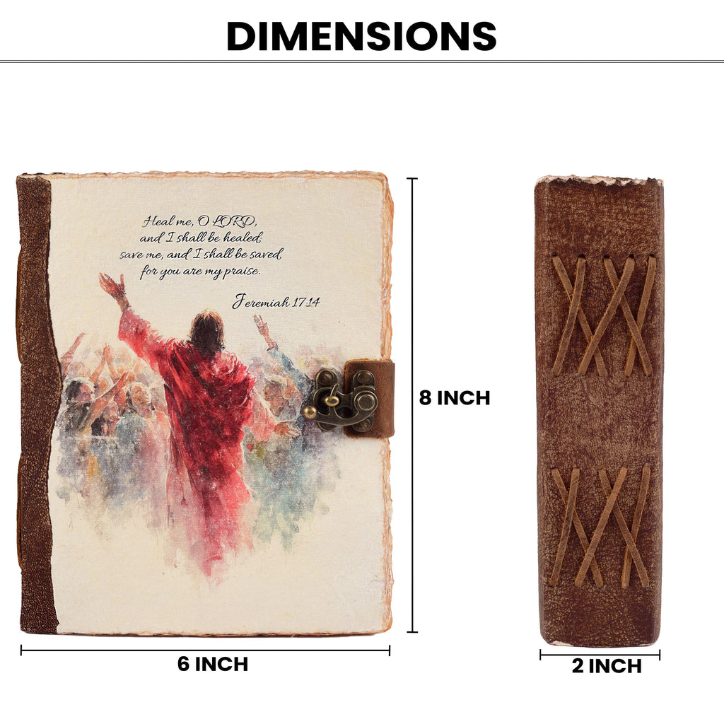Jeremiah 17:14 Leather Journal