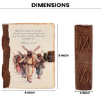 Mathew 16:24 Leather Journal