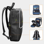 Black Leather Laptop Backpack for Work & Travel Leather Village