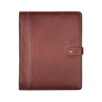 Leather Portfolio Organizer - Professional Business Padfolio - Red Leather Village