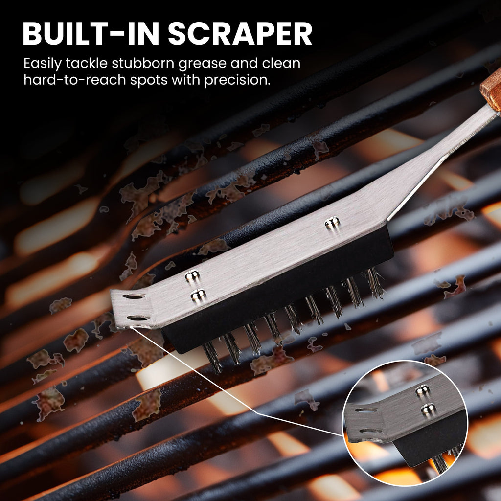 Grill Brush and Scraper for Barbecue Dhampooh