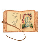 Leather Village aqua embossed leather prayer journal