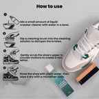 Shoe Cleaner Kit with Brush - Turquiose Leather Village