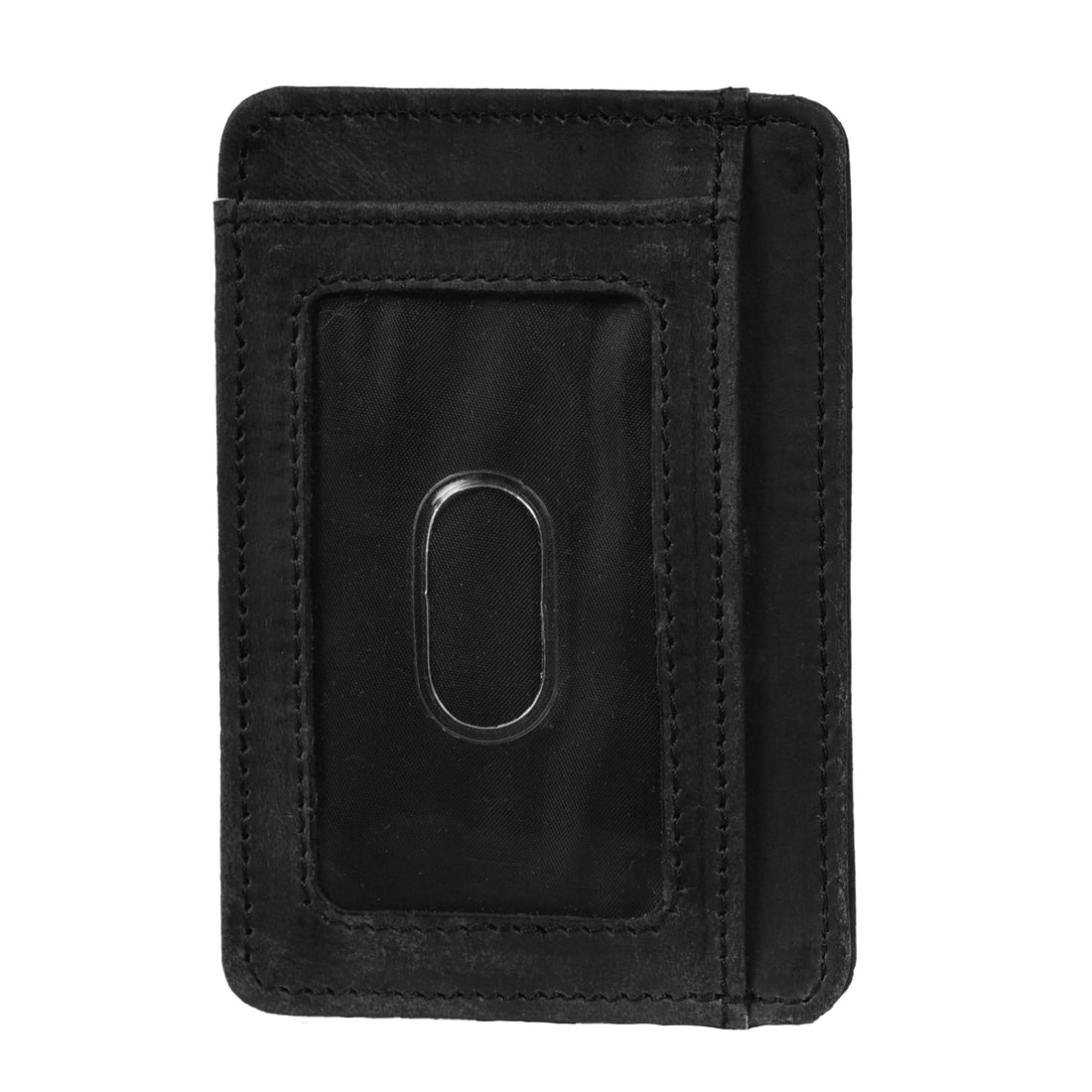 Leather Slim Wallet RFID Blocking Front Pocket Minimalist Credit Card Holder