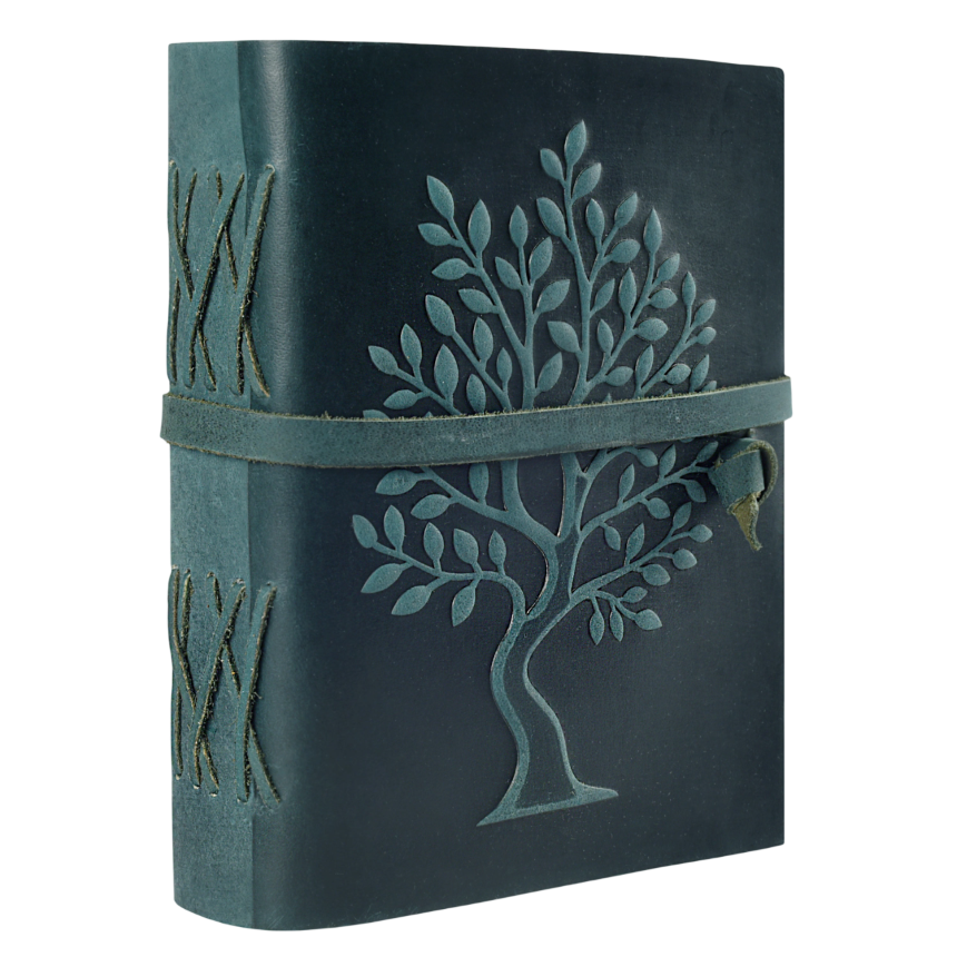 Turquoise Tree of Life Journal Leather Village