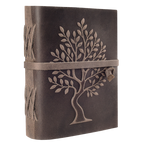 Grey Tree of Life Journal Leather Village