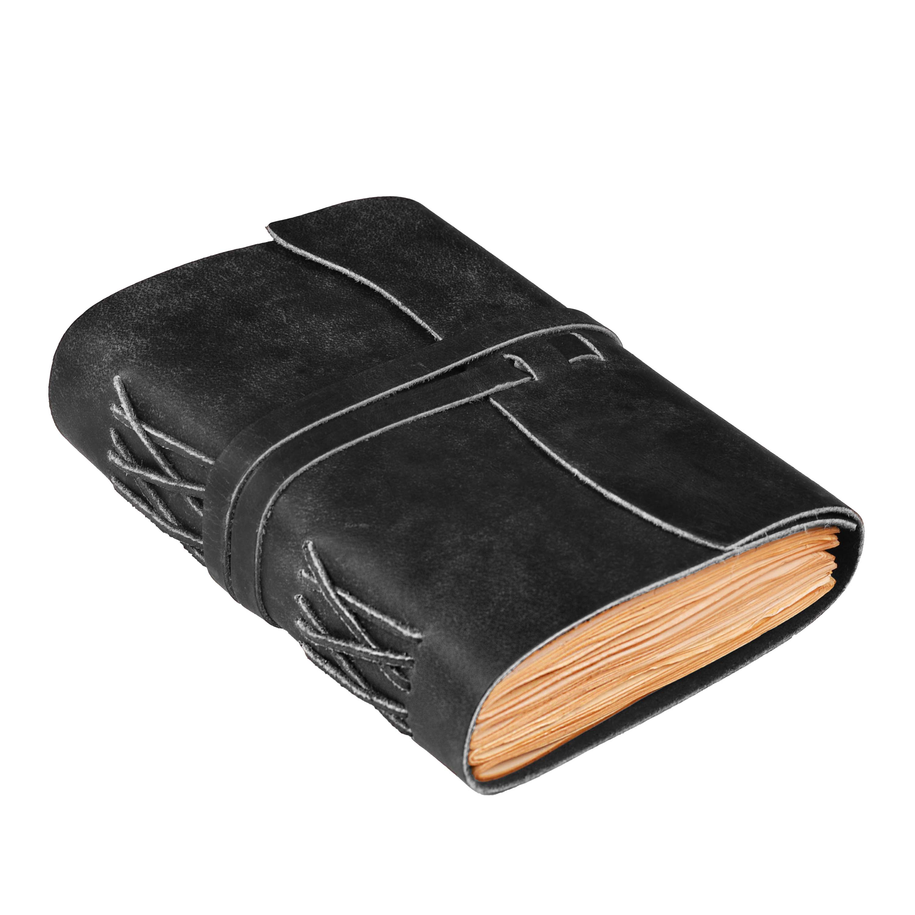Black - Color -Leather Journal Notebook 
