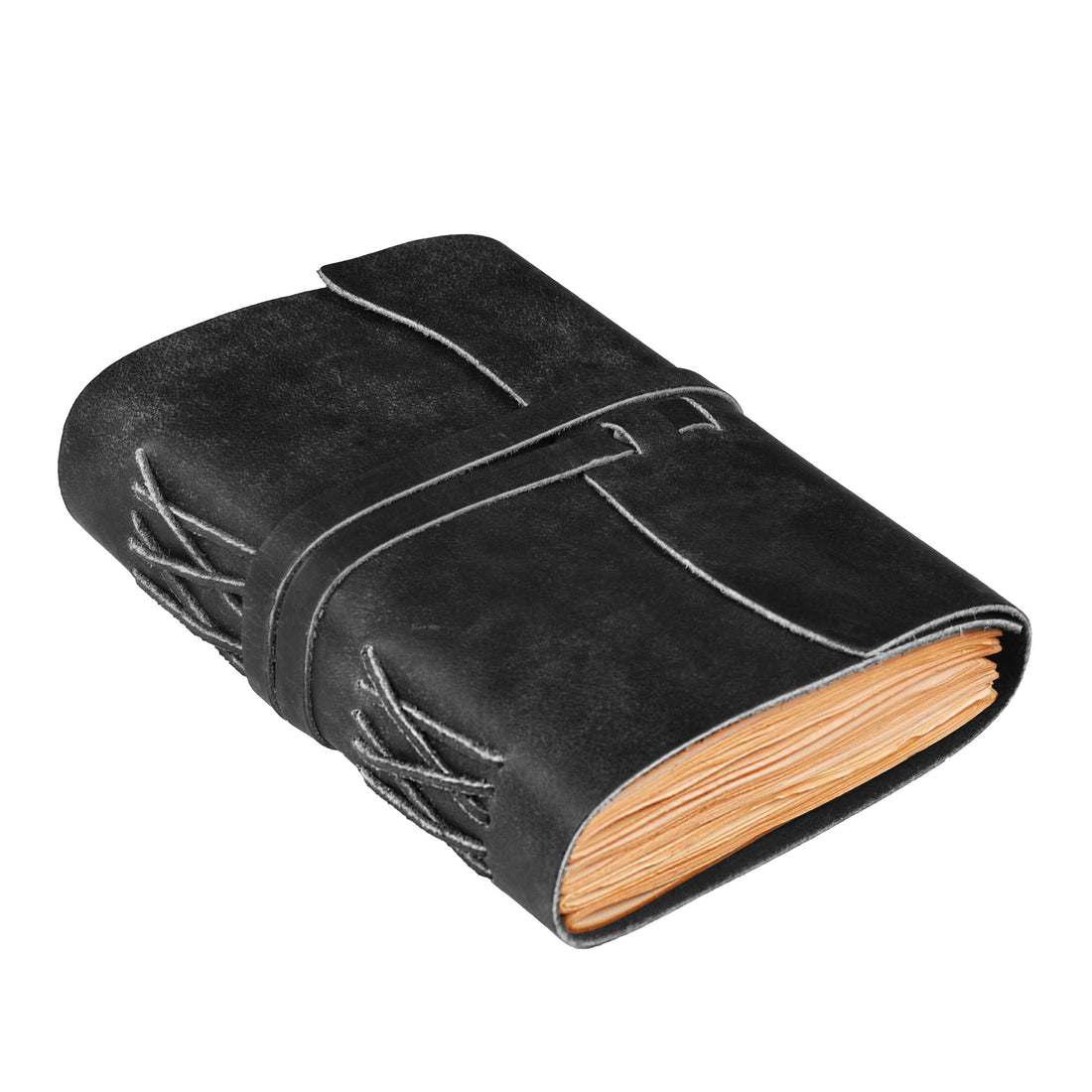 Black - Color -Leather Journal Notebook 