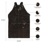 Brown Leather Tool Apron Leather Village