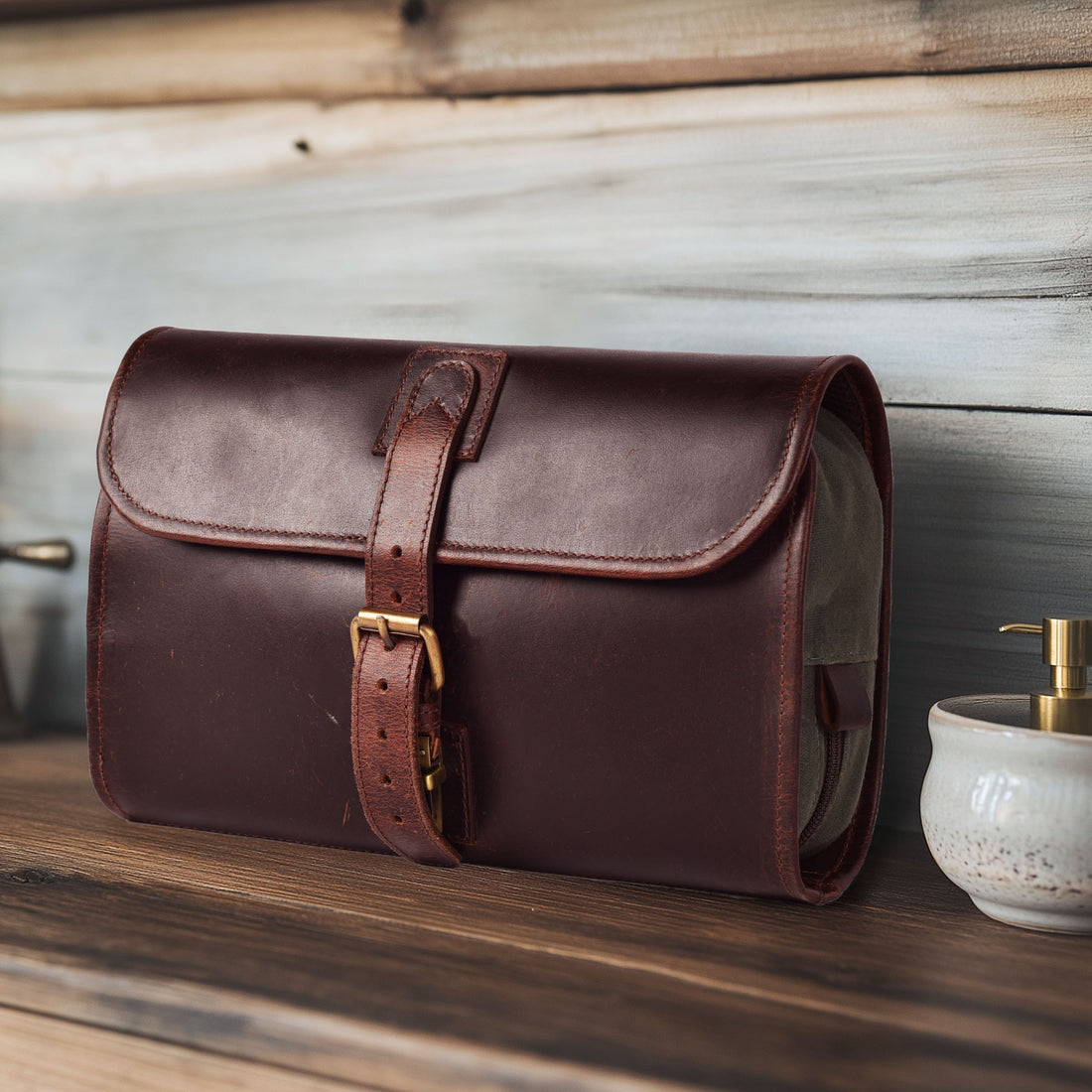 Hanging Toiletry Bag for Travel - Cherry