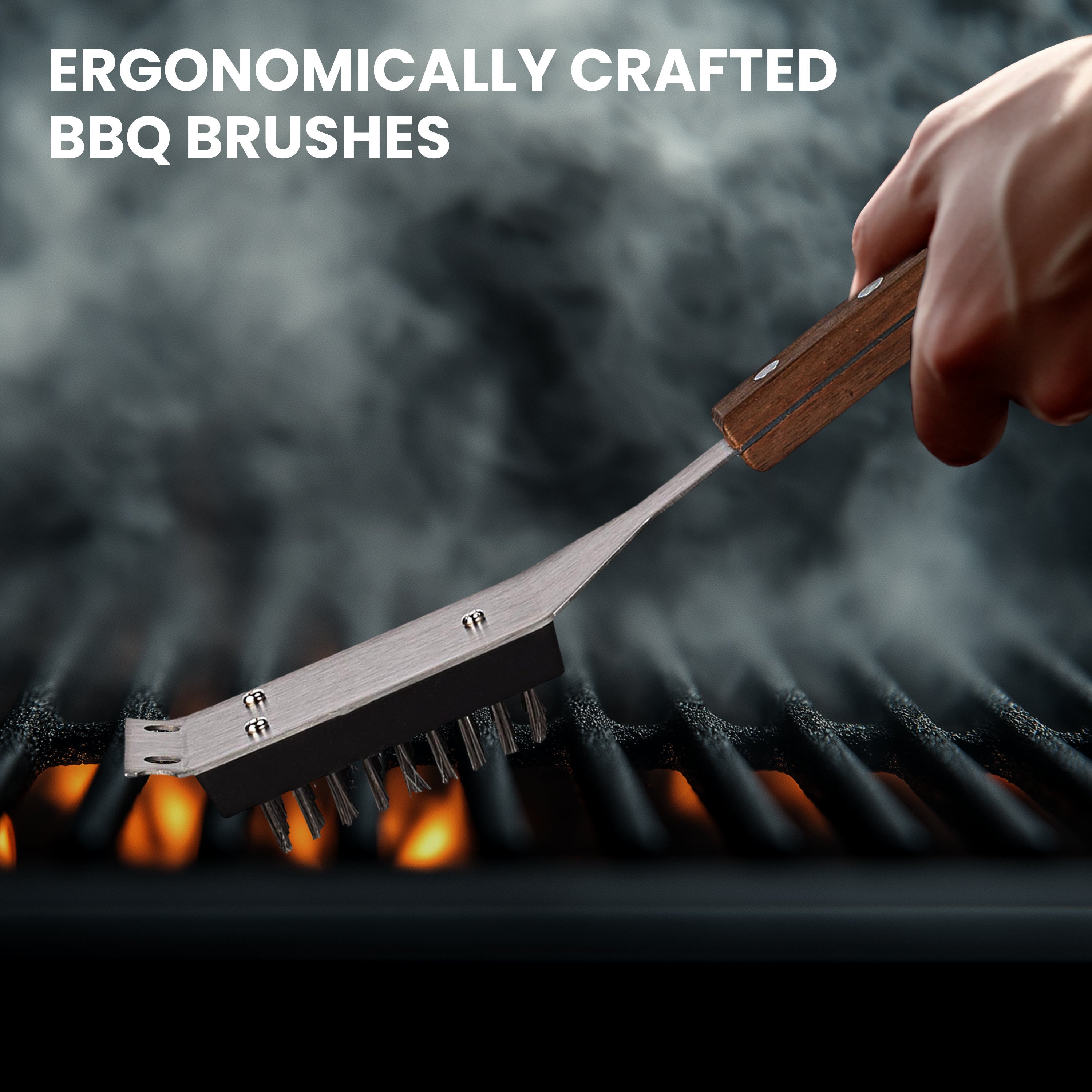 Grill Brush and Scraper for Barbecue Dhampooh