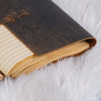 Vintage Leather Journal - Lined Paper Notebook