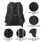 Full grain brown leather overnight travel bag with durable handles