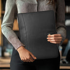Leather Village carbon fiber leather resume document holder