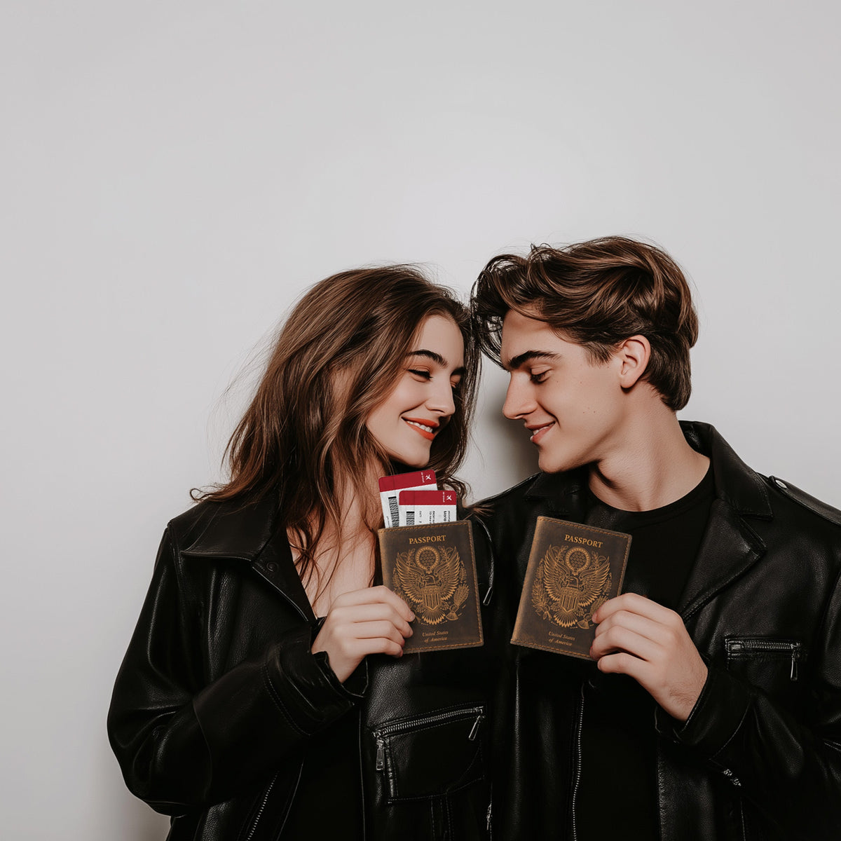 Leather Passport Holder Cover – Travel Wallet with Card Slots, Vintage Passport Case for Men & Women – Cute Organizer for Travel Accessories & Documents