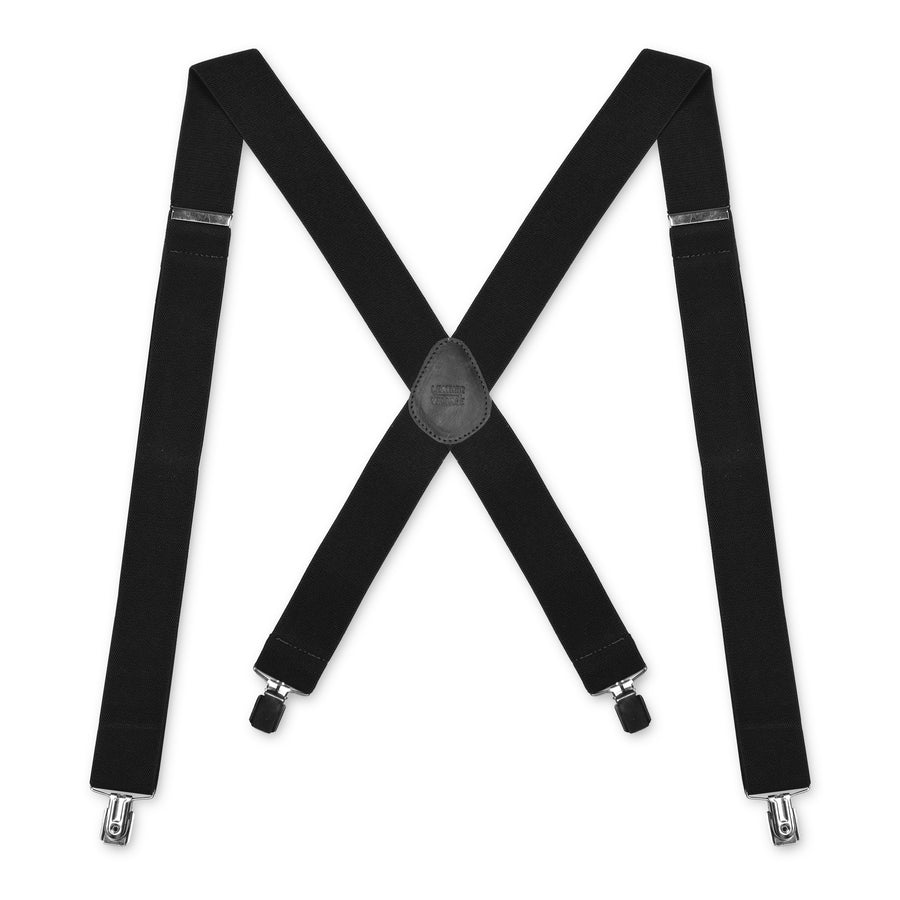 LEATHER VILLAGE Adjustable Suspenders for Men & Women X-Back Elastic Braces with Strong Clips, Classic Style for Any Occasion
