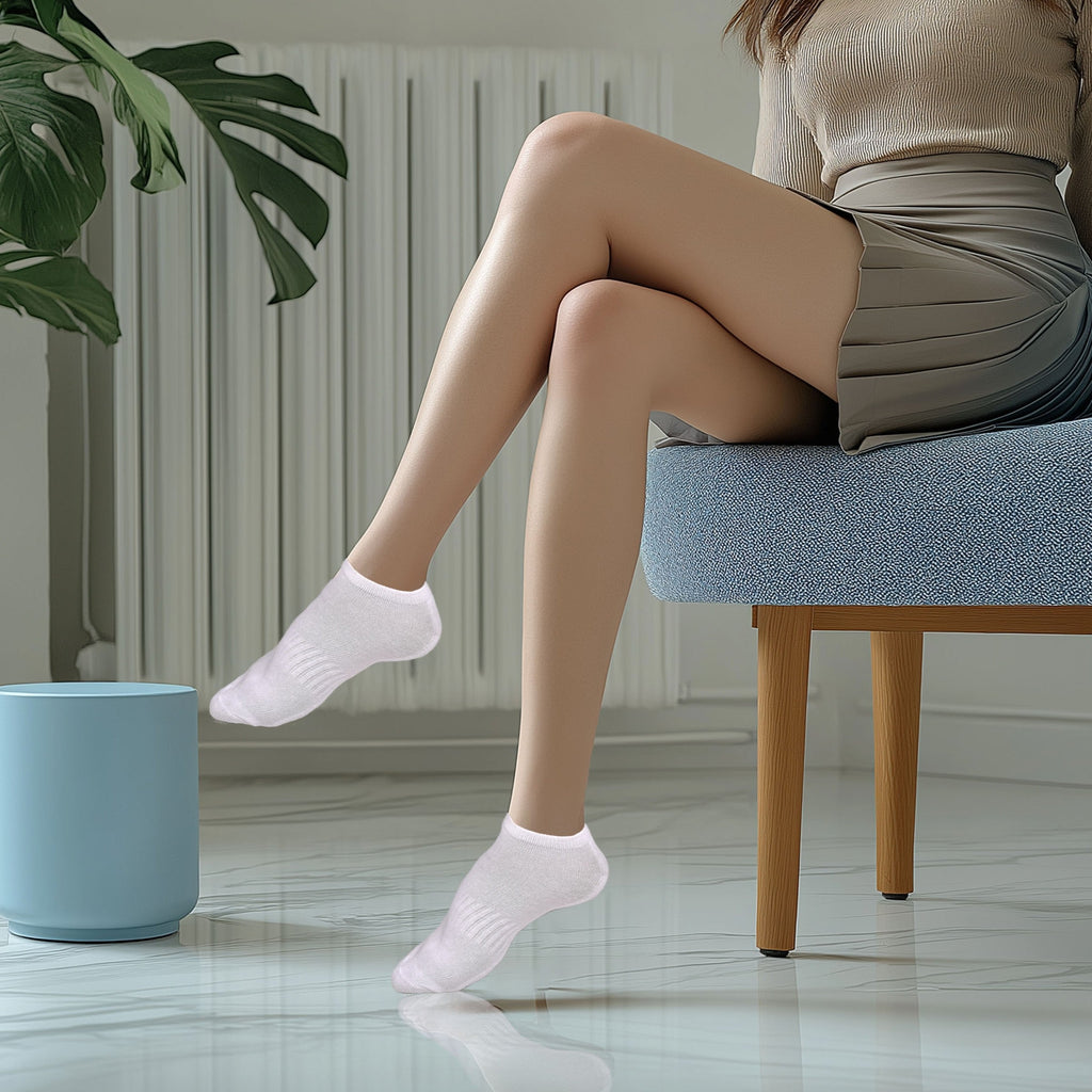 No Show Socks for Men & Women - White Dhampooh