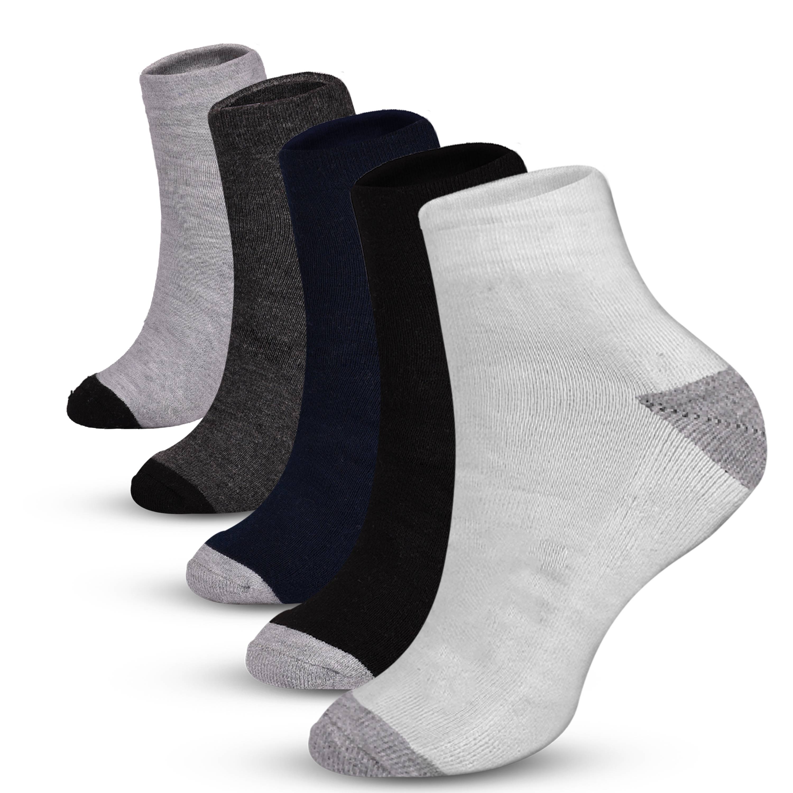 Ankle Length Anti-Slip Casual Socks for Men & Women- Stylish Comfort Fit Moisture Control- Perfect for Everyday Wear Pack of 6