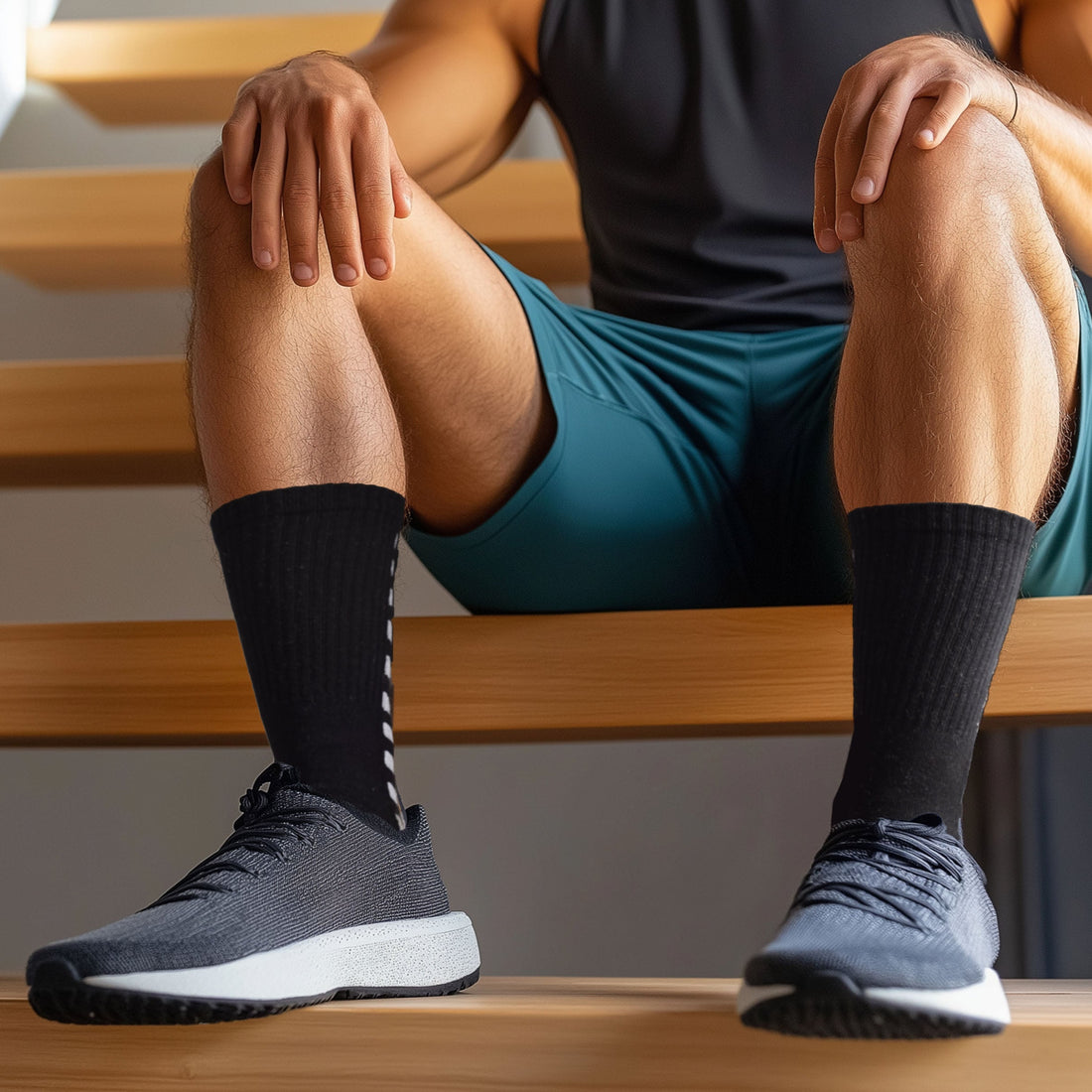 Grip Socks - Non-Slip Cushioned Comfort, Arch Support, Moisture-Wicking Running Socks for Men & Women Pack of 3